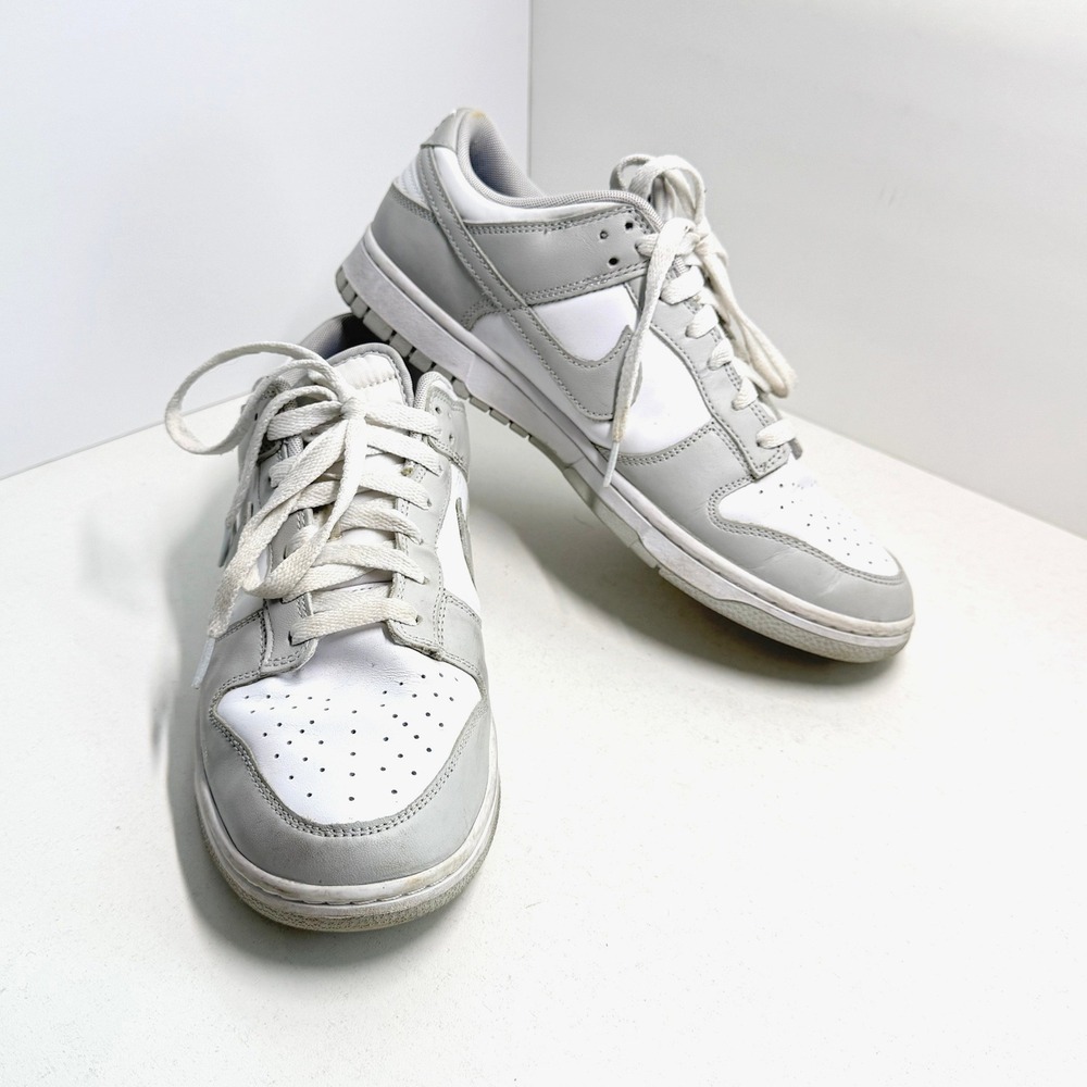 Nike Dunk Low Grey Fog White Sneakers Mens 10.5 Low Top Shoes